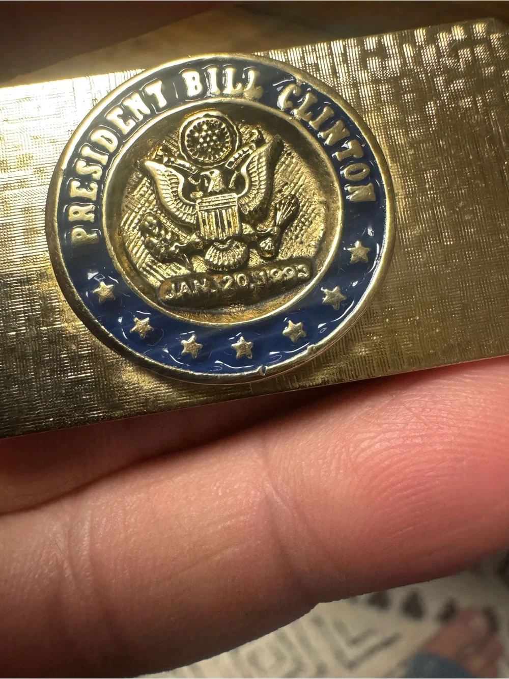 Presidential Memorabilia Clinton Money Clip 2 Cufflinks Lapel Pin And Key Chain